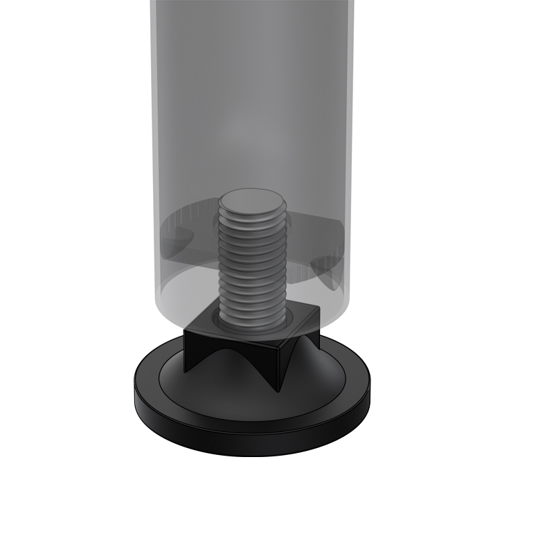 ADJUSTABLE LEVELER M10x29 / H.48 / D.40 / BLACK